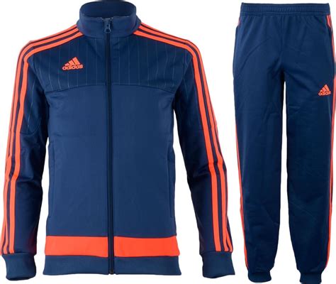 adidas trainingspak grijs oranje|Adidas kinder trainingspak.